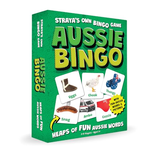 Aussie Bingo – Classic Australian Bingo Game for Everyone | Age 6+ | Fun Family Board Game Featuring Aussie Icons | Designed by Aussies for Aussie Families
