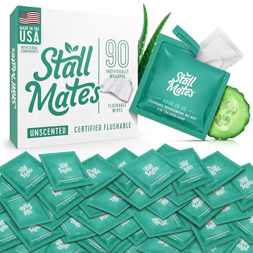Stall Mates Wipes — Flushable, Travel Singles, Unscented