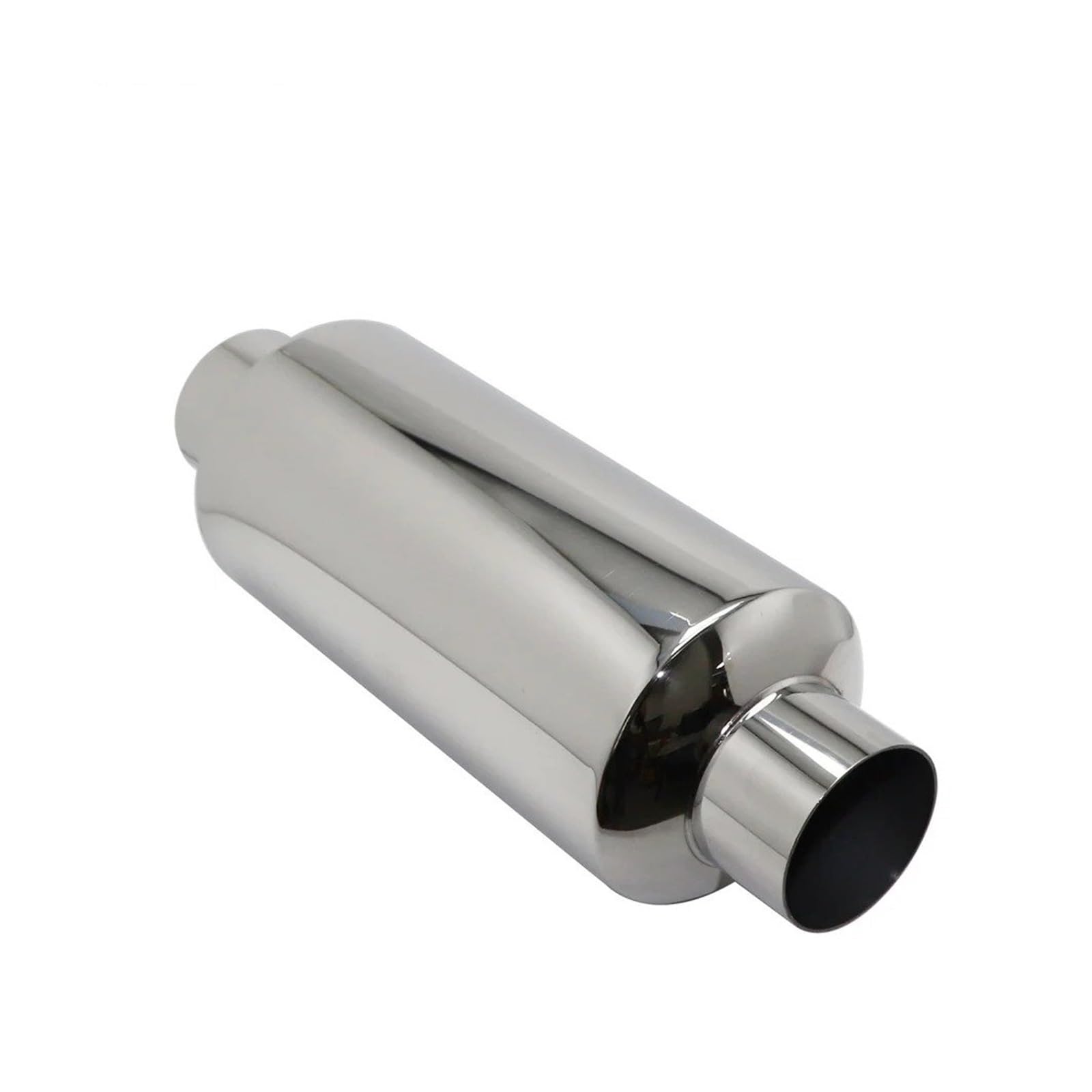 Tubo Scarico Auto Marmitta Per Sistemi Scarico Auto Tubo Centrale Universale Acciaio Inossidabile Argento Dimensioni OD 51 Mm 57 Mm 63 Mm 70 Mm 76 Mm Scarico Silenziatore(Ength 300mm 51MM)