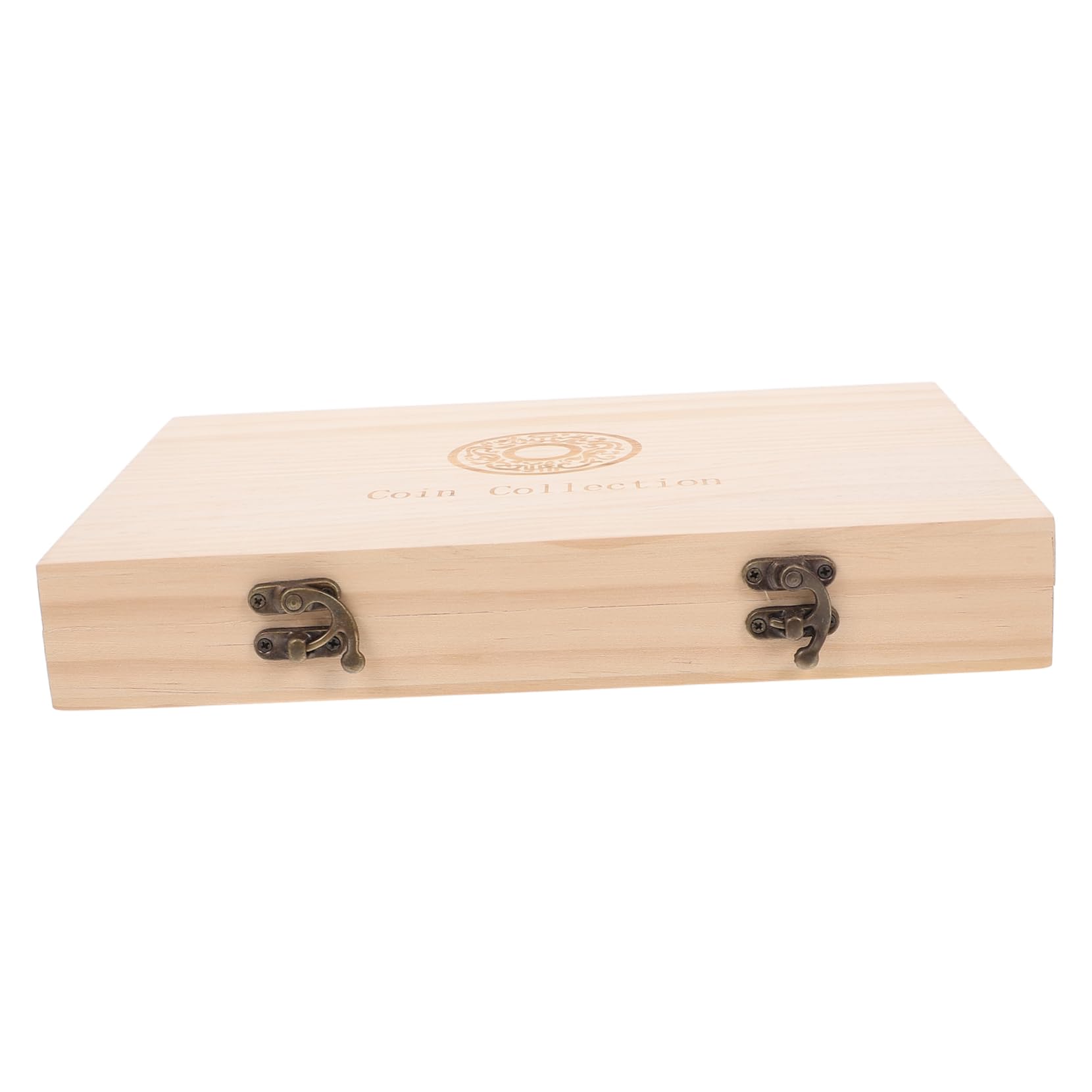 Angoily Caja De Almacenamiento De Monedas De Madera Estuche para Colección De Monedas Estantería