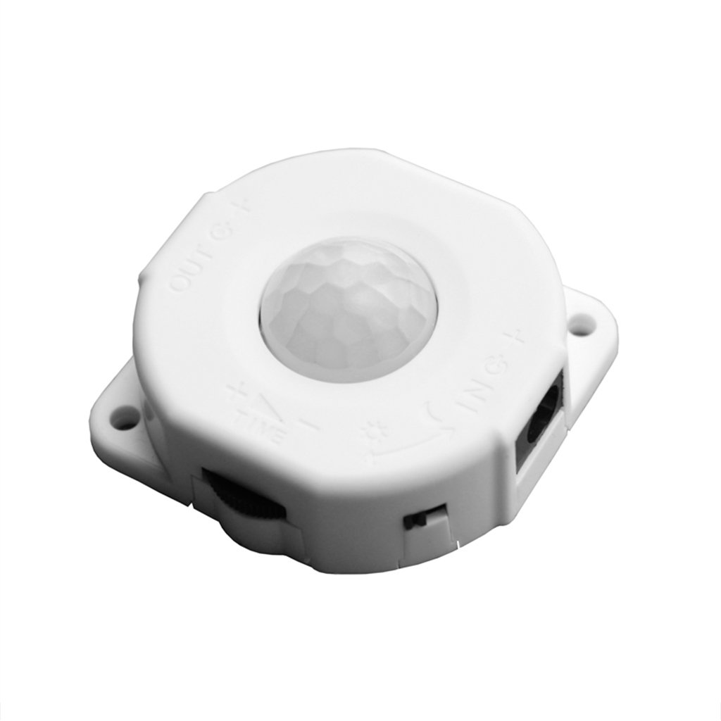 Bilinli White Automatic Dc 12V-24V 6A Infrared Pir Motion Sensor Switch For Led Light Lamp