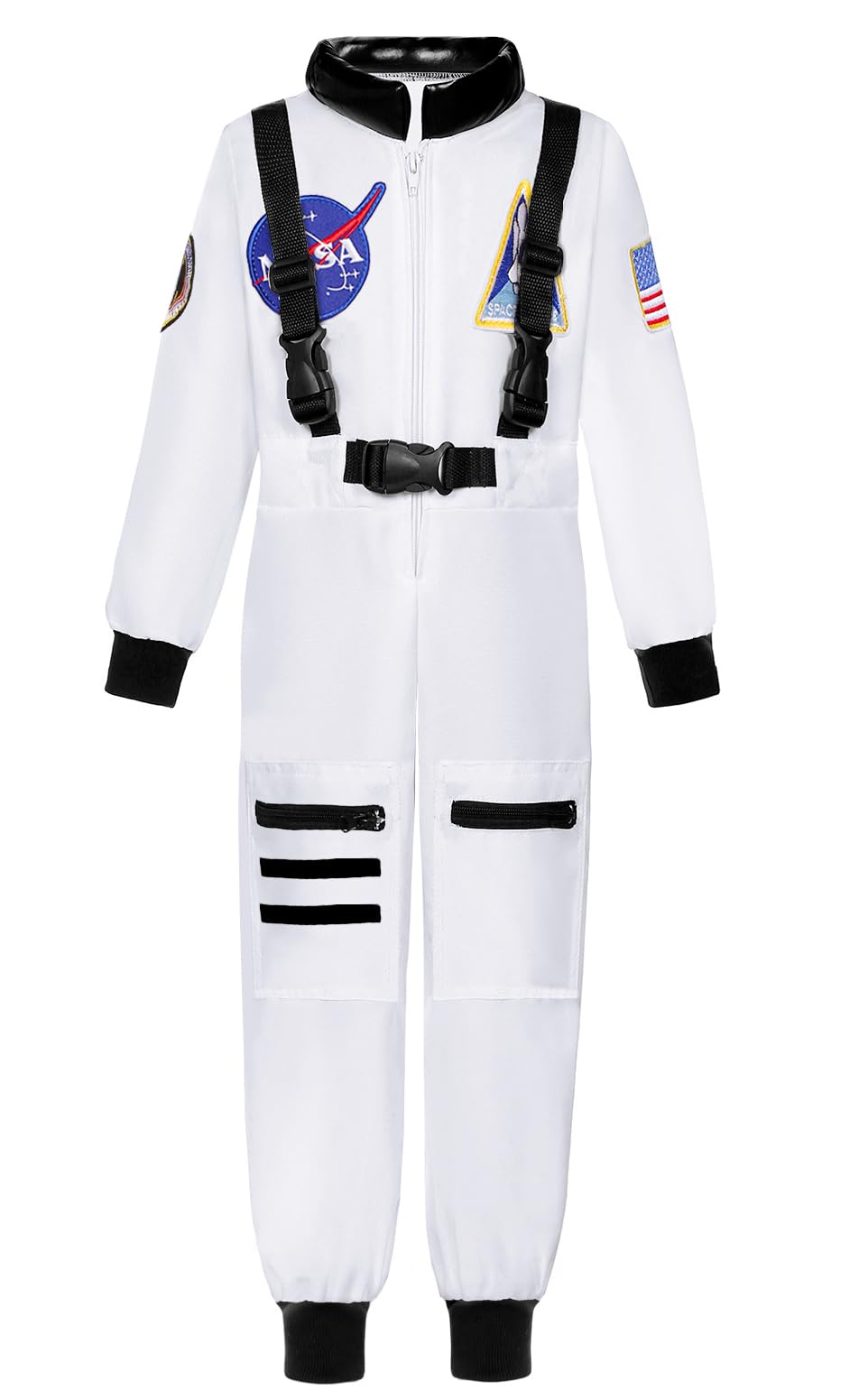 Dormstop Astronaut Costume for Kid Boy NASA Space Jumpsuit Space Outfit Pretend Dress up 3-12Years