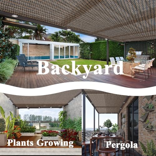 Bâche d'intimité en maille pour ombrager une terrasse conviviale et habiller la pergola - 7