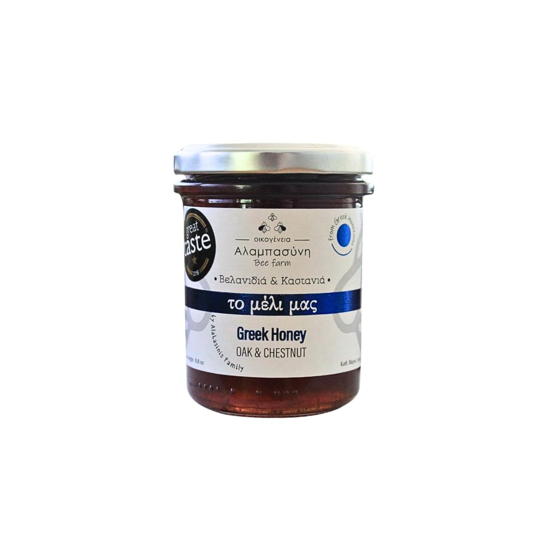 Alabasinis - Greek Oak & Chestnut Honey Raw Unfiltered, 250g