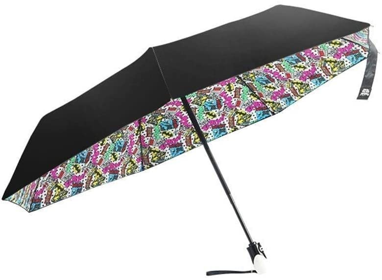 CBERADAsimple Umbrella Sun Umbrella Automatic Folding Umbrella Light Windproof Reinforcement Indestructible Umbrella 7 Fiber Ribs 317 Grams