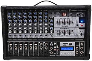 Rockville RPM109 12-Channel 4800 Watt Powered Mixer USB, 48V For Church/School