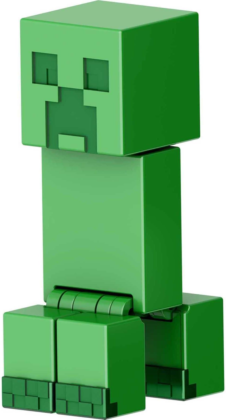 Minecraft Toys, Creeper Action Figure with Flint & Steel Accessories, Collectible Toy in 3.25-inch Scale