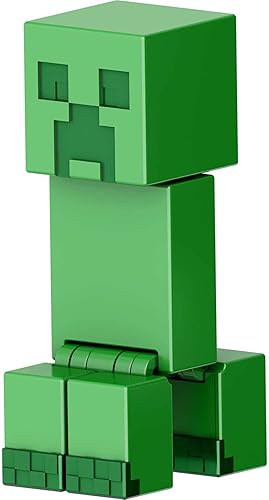 Mattel Minecraft Toys, Figura de acción de enredadera con accesorios de pedernal y acero, juguete coleccionable en escala de 3.25 pulgadas