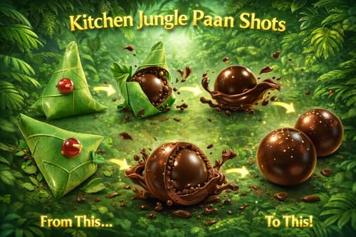 Image of Kitchen Jungle Pan Shots Mukhwas Candy Balls 350gm (Pack Of 4 Jar) | Refreshing Paan Flavour Laddu Candy | Traditional After-Meal Mouth Freshener | Sweet & Aromatic Paan Treat