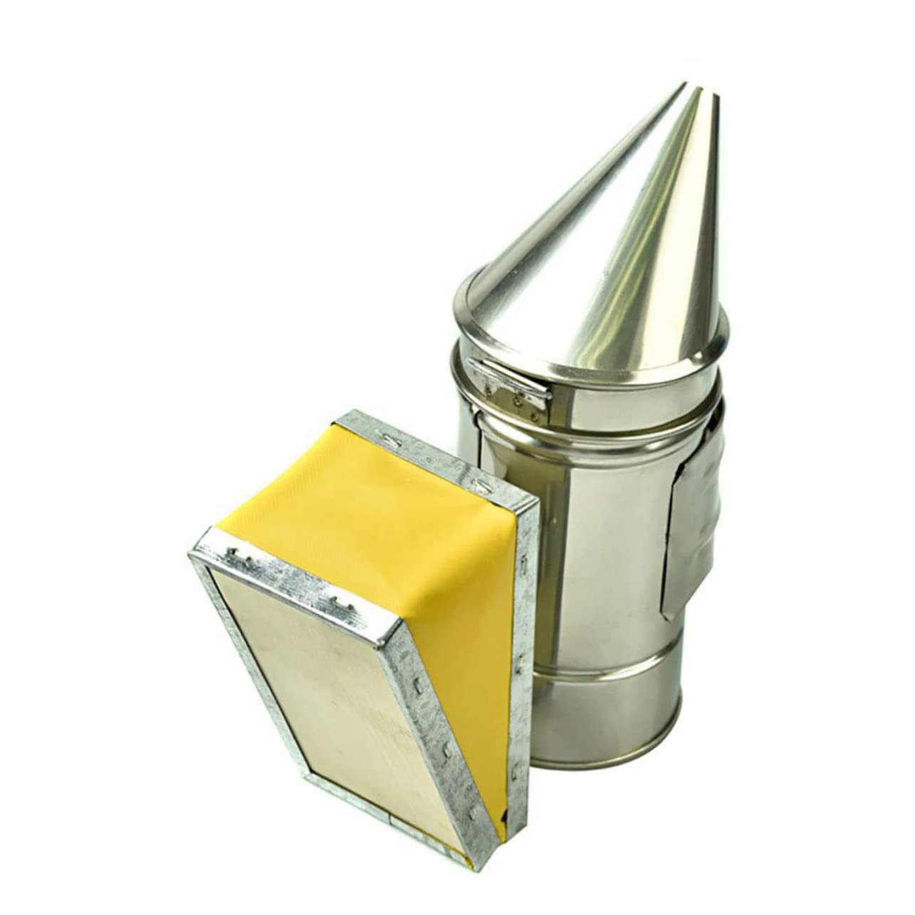 Milisten Fumigateur pour Apiculture Acier Inoxydable avec Embout Mini Outil Abeilles pour Utilisation Sécurisée et