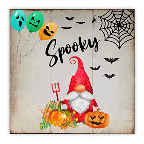 Letreros de madera de Halloween para una decoración de cocina rústica y acogedora 2