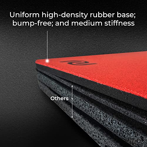 Image of BenQ Zowie G-SR-SE Rouge Gaming Mousepad for Esport, Rubber Base, Humidity Resistance Fabric, Red, Large Size