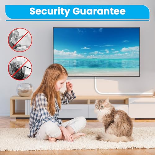 Image of Serplex 2 x 6.6ft Self-Adhesive PVC Cord Hider, Single Cable Cover, Cuttable Wire Organizer & Floor Cable Protector, Tangle-Free, Durable, Easy Install for Ethernet /Power /HDMI, Home & Office