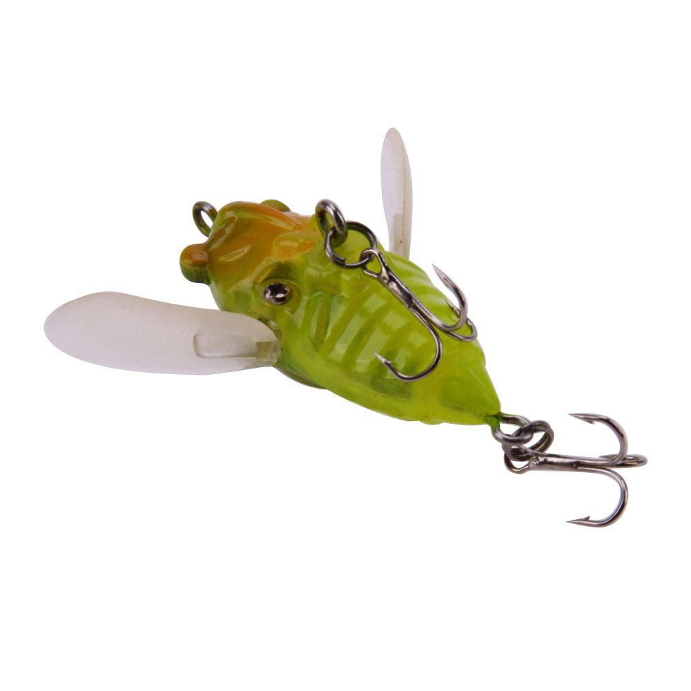 Amazon.co.jp: k-outdoor ポッパー ハードルアー セミ 昆虫蝉 釣りの餌 