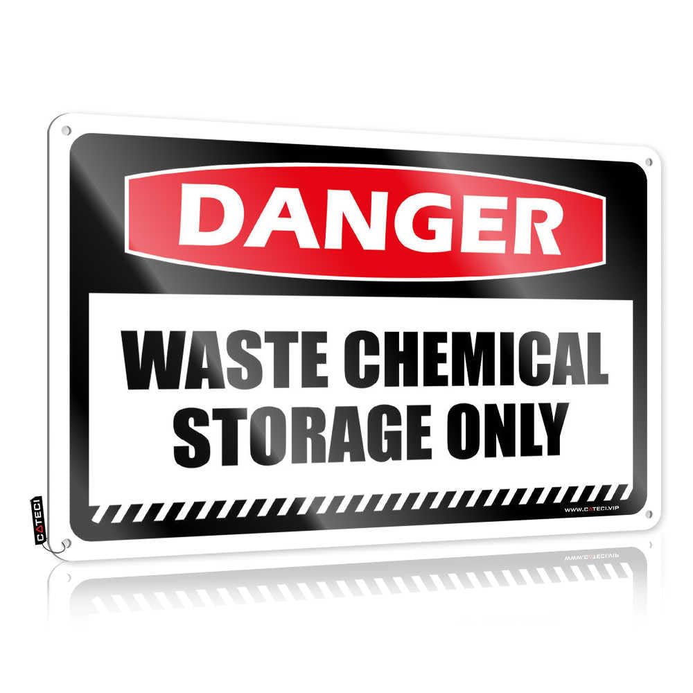 Fzfn Colour Plaque Balcony Decor Ready To Hang - Danger Waste Chemical Storage Only Sweet For Saloon(30X40cm)