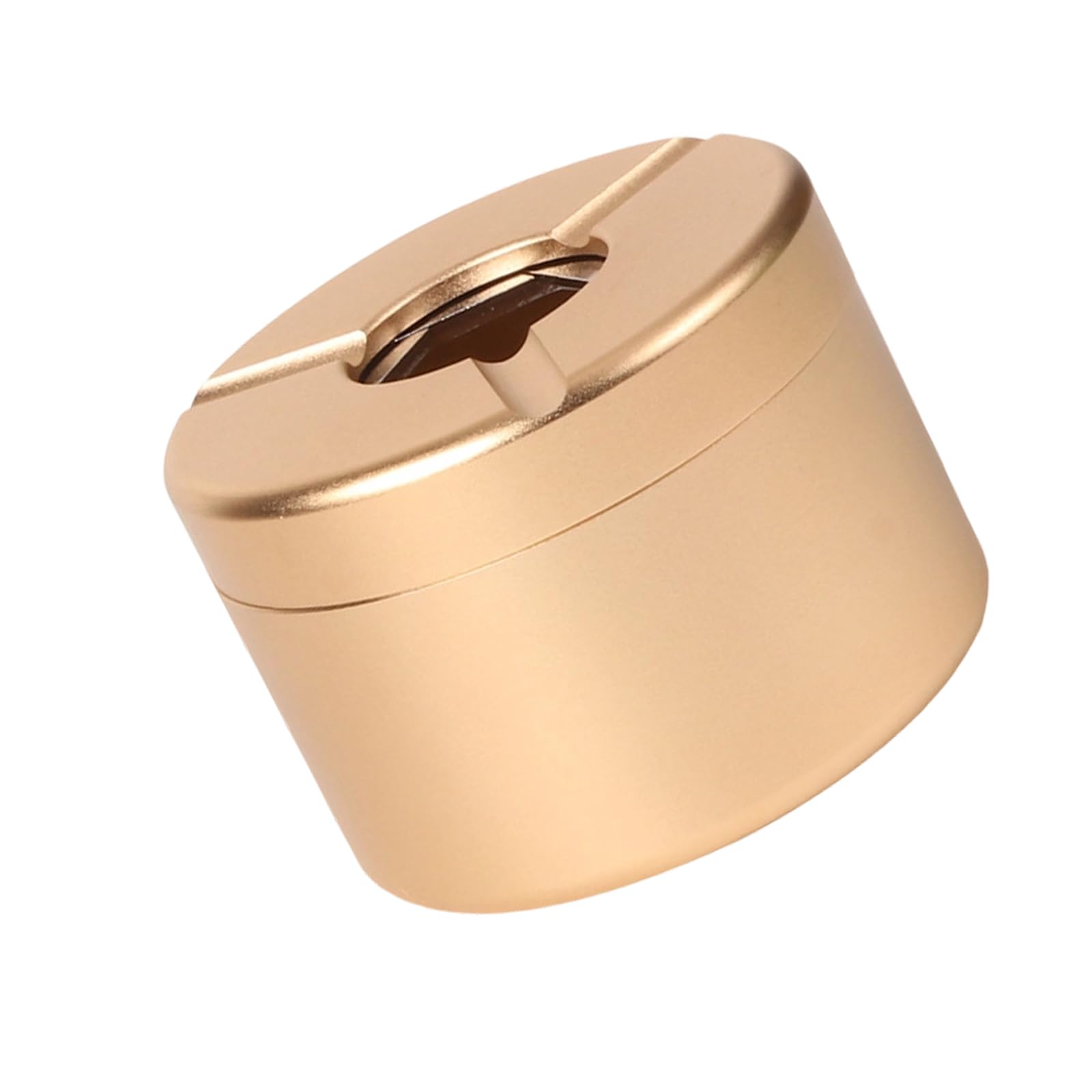 Twist Open Car Ashtray Aluminum with Nonslip Bottom for Safe Driving Conditions High Temperature Resistant Car Ashtray with Lid Smell Proof