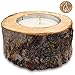 Produktbild rustikale Outdoorkerze Gartenkerzen Kerze/ca. 12 Std. Brenndauer/der Kerzenständer aus Naturbelassenem Holz ist umweltfreundliches zu Recycling/Tischfeuer XXL Teelicht Kerze Outdoor