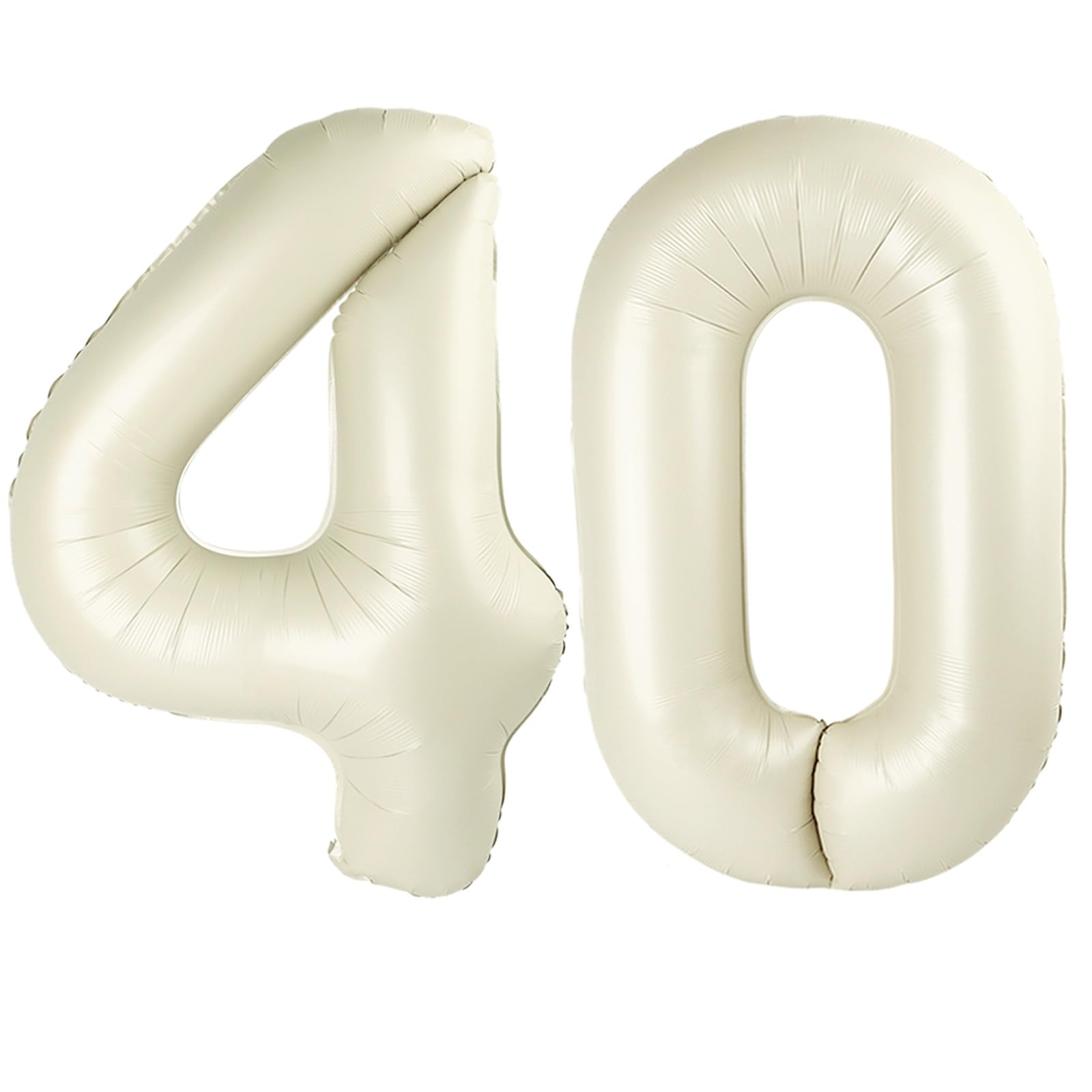 Photo 1 of Mluchee 40 Inch Number Balloons - Cream