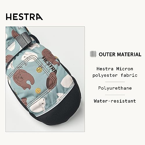 Image of Hestra Baby Zip Long Mitt (Child 1-9yrs) | Waterproof, Insulated Mittens for Toddlers & Kids for Winter & Playing in the Snow