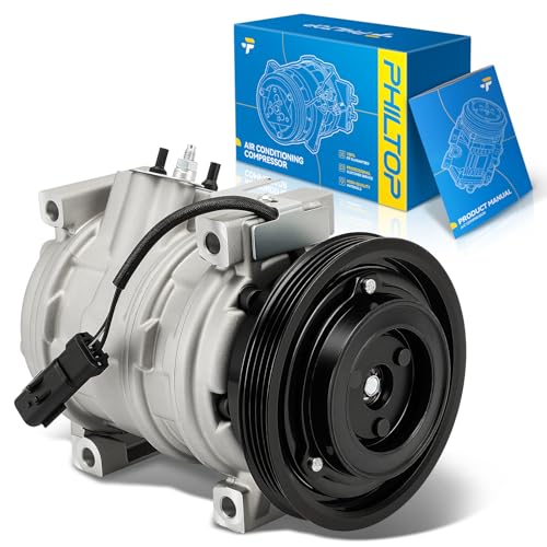 Image of PHILTOP 78399 NEW Air Conditioner AC Compressor with Clutch for Chrysler PT Cruiser 2010, 2001-2009 2.4L, 2003-2008 2.4T