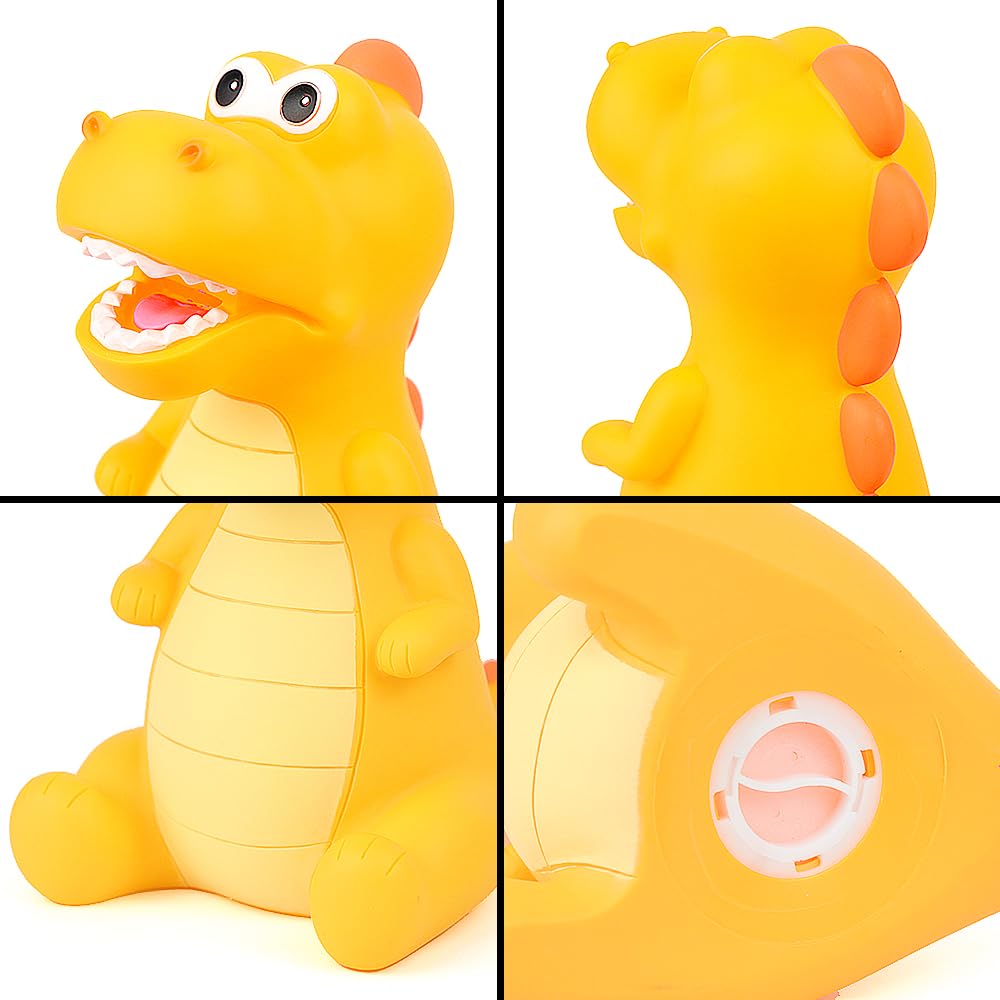 Lakpopya Dinosaur Money Box for Kids Big Dinosaur Money Tin for Girls and Boys PVC Material Piggy Bank - Image 3