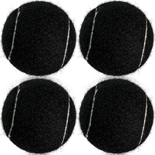 Balles de tennis d'entraînement noires pour débutants et animaux de compagnie