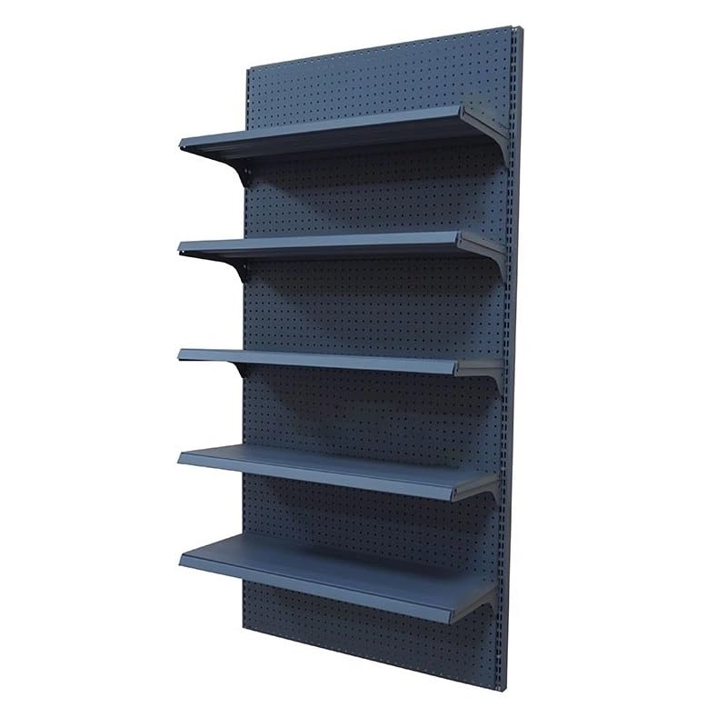 Wandregal, Metall Organizer-Paneele, Supermarkt-Vorratsschrankregal, Stehende Lochwand Präsentationsständer Für Bürobedarf Bastelbedarf(48x11x71in)