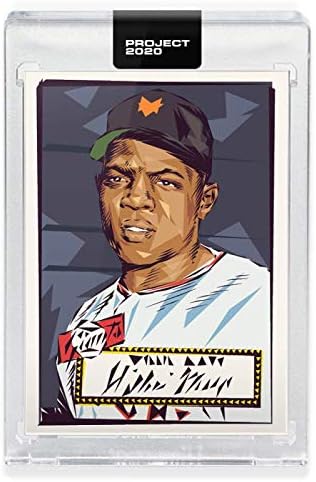 2020 Topps Baseball Project 2020#275 Willie Mays New York Giants Artist Naturel 1952 Topps Official MLB Trading Card (Stock Photo Used, New Encased)