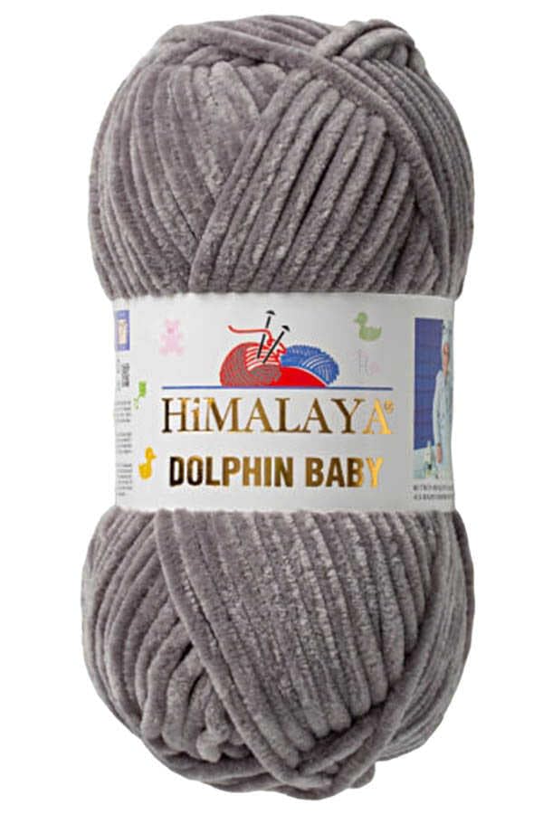 2 Ball/Skein Himalaya Dolphin Baby Yarn Each Skein 100 g 120 m Super Bulky Polyester Blanket Yarn Velvet Yarn Amigurumi Yarn (80320 Dark Grey)