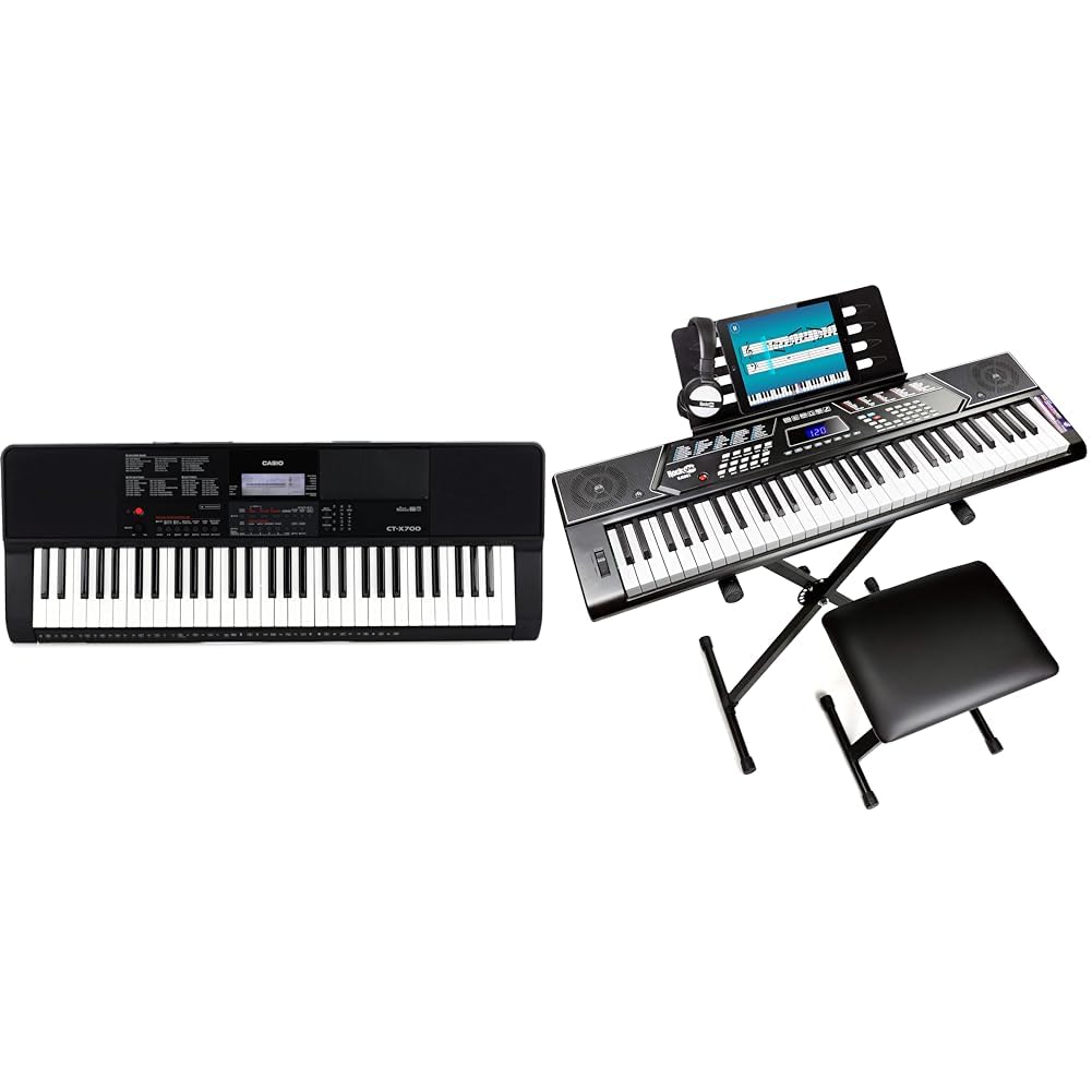 Amazon.com: Casio CT-X700 61-Key Portable Keyboard & RockJam