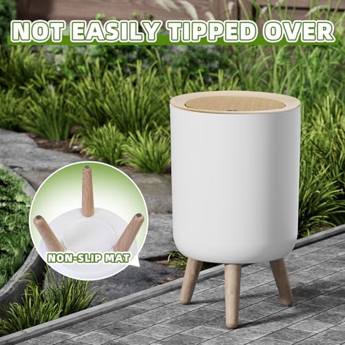 2 Pack Canecas de Basura con Tapa Presion y Diseño Moderno miniatura 5