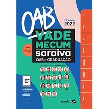 Capa do livro Vade Mecum Saraiva Oab E Graduação - 23ª edição 2022