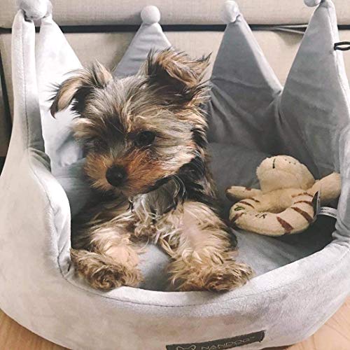 NANDOG Hunde- und Katzenbett aus Plüsch