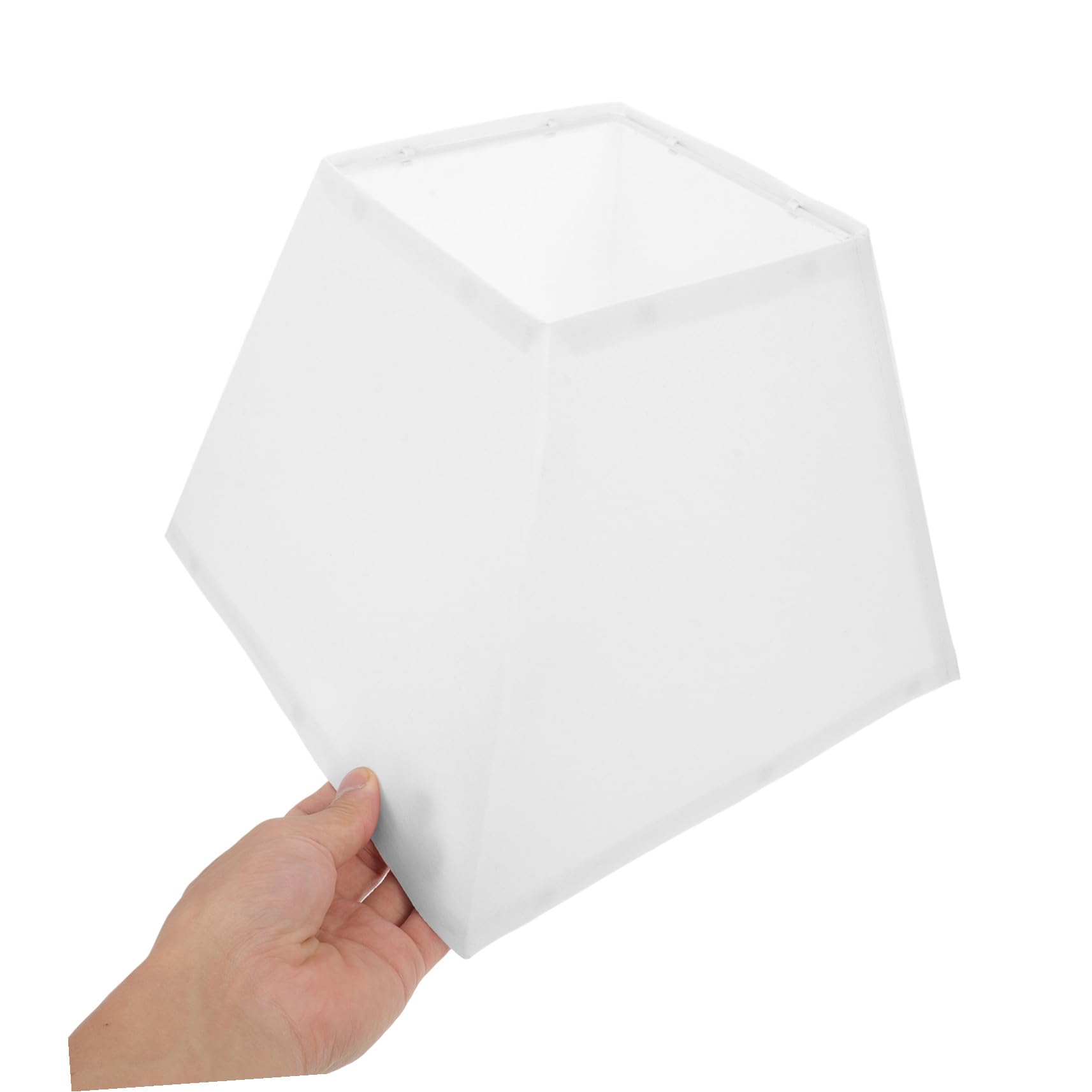 Paralume Quadrato 25 CM per Lampada da Tavolo e Lampada da Terra Struttura in Ferro, Facile da Rimuovere, Design Raffinato per Decorazione d'Interni