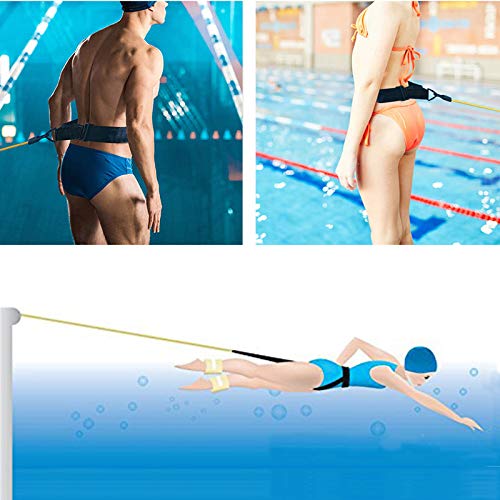 Ceinture De Natation Stationnaire 4M – Élastique Réglable, Kit Avec Sac, Bouchons Et Pince-Nez