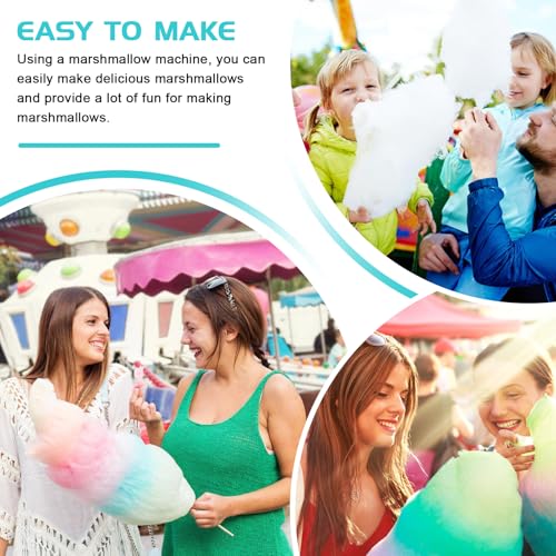 Zuckerwattemaschine, Retro Cotton Candy Machine 450W für Zuhause, Zuckerwatte Maschine mit Zubehör und Stäbchen Einfach zu Bedienen Leicht zu Reinigen Ideal für Partys und Kindergeburtstag Rot – Bild 8