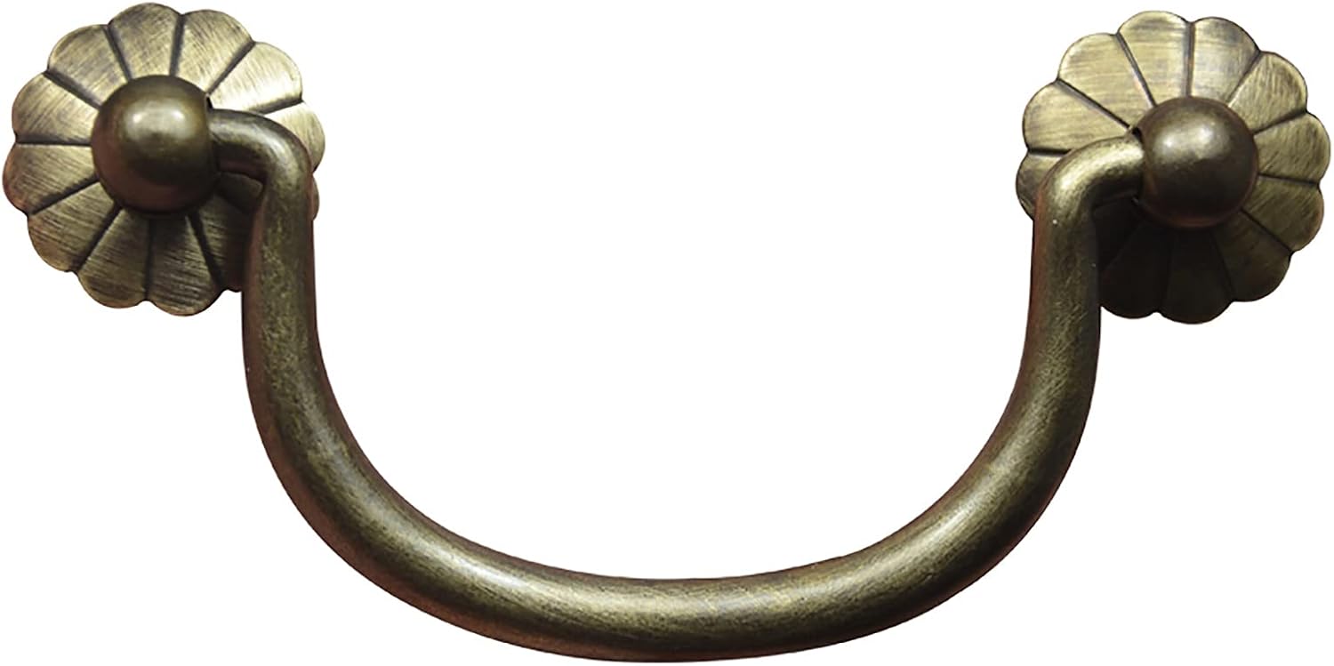 Antique Drawer Pulls Vintage, Farmhouse Cabinet Handles, Shabby Chic Dresser Handles Decorative Cabinet Pulls Drop Bail Pulls (Color : A)