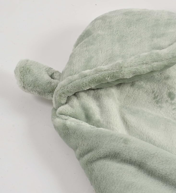 Image of Florida All Season Hooded Baby Blanket Swaddler Wrapper Flannel Soft and Comfortable for New Born Babies-Wrap Grey