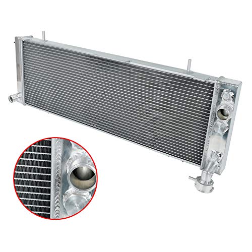 3 Row Full Aluminum Radiator Light-Weight Racing Design 1.25''Inlet/1.5''Outlet For 91-01 Cherokee L6/91-92 Comanche 4.0L L6/95-00 Cherokee Se Sport L4 #TOP1