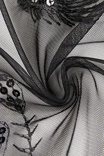 Image of BABEYOND 1920s Sequined Shawl Wraps for Women Fringed Evening Cape Wedding Bridal Shawl Scarf for Evening Dresses Party