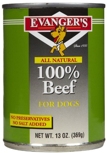 Evanger's Heritage Classic Beef Dog Food – 12 Count, 13 oz Each – Grain & Gluten Free, Single-Source Protein – Kosher Qualified & Endorsed by Chicago Rabbinical Council