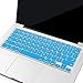 MOSISO Silicone Keyboard Cover Compatible with MacBook Air 13 inch A1466 A1369 2010-2017&Compatible with MacBook Pro 13/15 inch (with/Without Retina Display, 2015 or Older Version), Aqua Blue