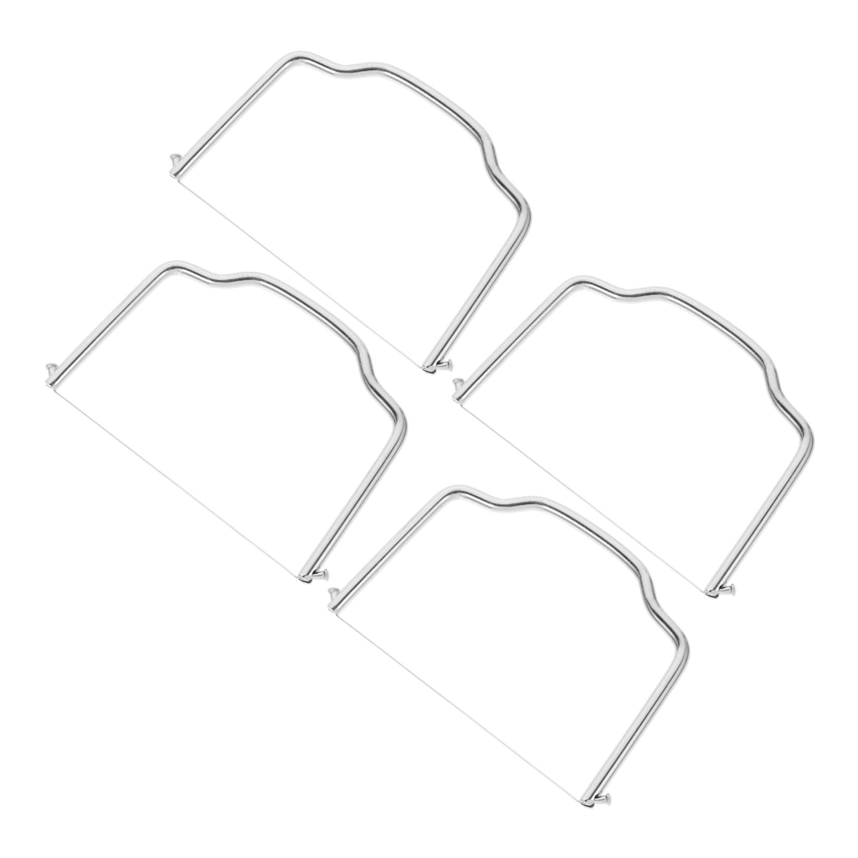 STOBAZA Multi-purpose Cheese Slicer 4pcs Stainless Steel Wire Cutters Cheese Board Accessories Efficient Slicing Tool