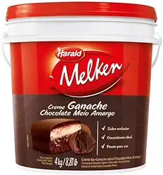 CREME GANACHE CHOCOLATE MEIO AMARGO HARALD C/ 4 KG