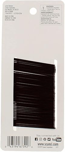 Miniatura 2 de Scunci 48pk Bobby Pins Marrón, Conair Corporation,6739206a02