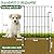 Decorative Garden Fence 19 Pack - 17 in (H) x 20.68 ft (L) No Dig Dog Animal Barrier Rabbit Fence Rustproof Metal Wire Panel Border, Animal Ground Stakes Fencing for Garden, Patio