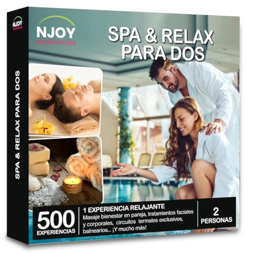 NJOY Experiences- Caja Regalo – Spa y Relax para Dos - Idea de Regalo – 1 experiencia de bienestar para 2 personas