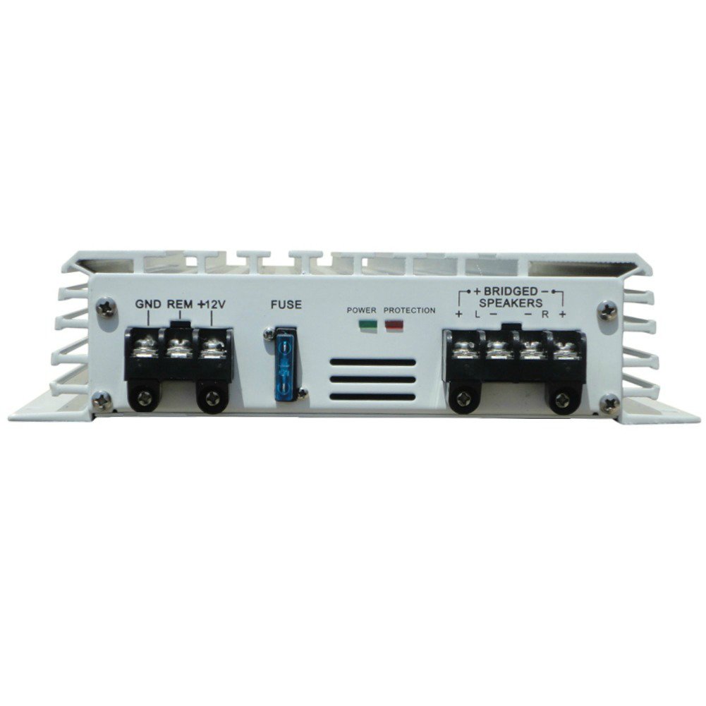 PYLE PLMRA200 AMPLIFICADOR MARINO EMPLEO NÁUTICO 200 VATIOS RMS Y 400 VATIOS MAX 2 CANALES ÓPTIMOS POR BARCO PISCINA BALSA O EMBARCACIONES PARA INTERIOR EXTERIOR CON ENTRADAS RCA Y ALTO NIVEL
