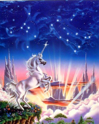 Amazon.com: Impact Posters Gallery Mythical Unicorn Horse Edge Sue