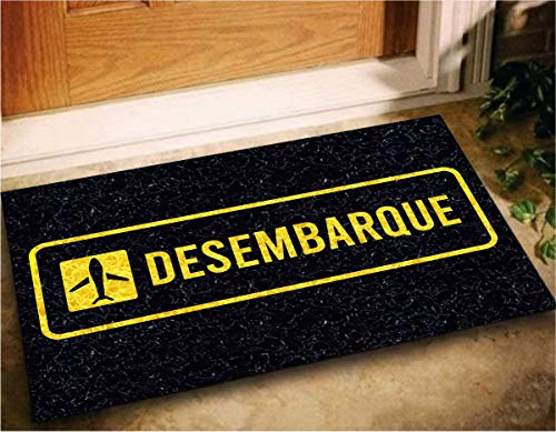 Tapete Capacho Decorativo Desembarque 60x40 Viagem Casa Lar